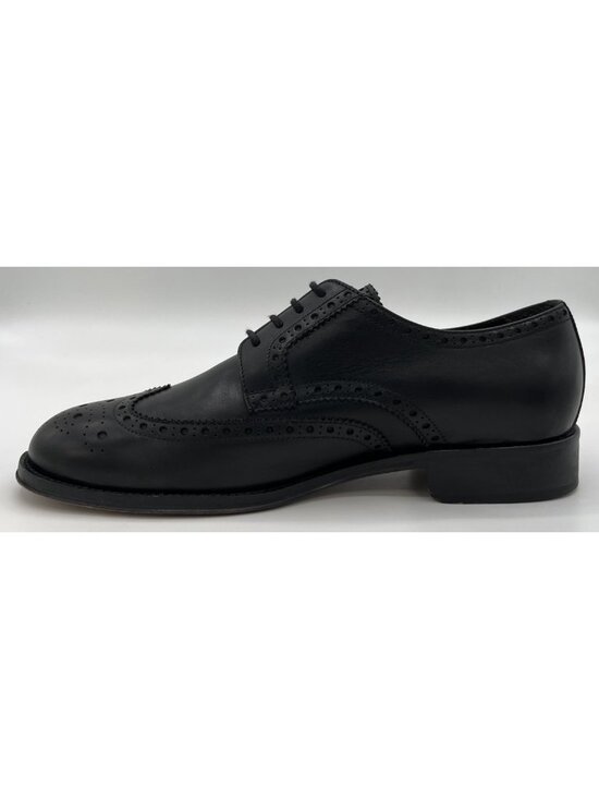 Brooks Brothers Wingtip Oxford Dress Shoes Black Leather Size 9 Made in Italy main image 5